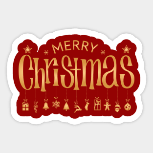 Merry Christmas - Family Christmas - Xmas - Happy Holidays Sticker